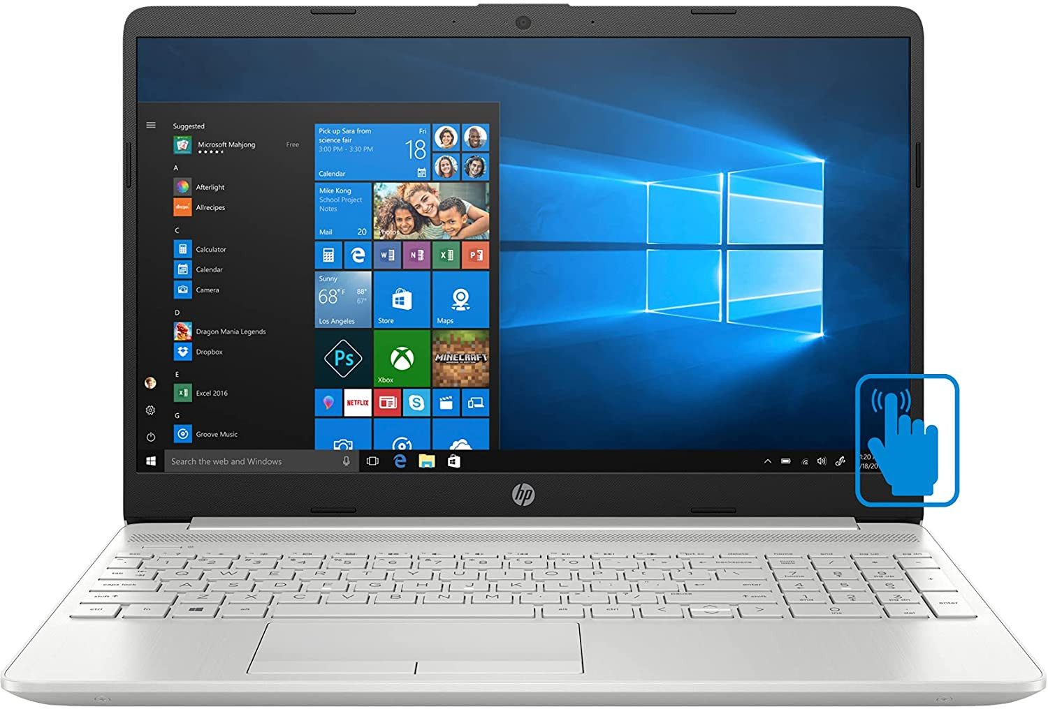 HP 15T-DW300 INTEL CORE I7 11TH 16GB/256GB SSD 15.6" TOUCH WIN11 – Image 2