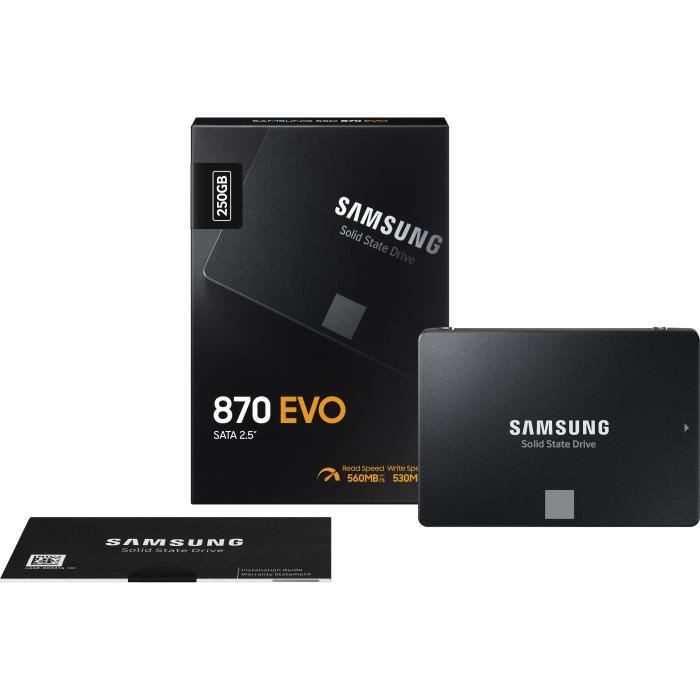 SAMSUNG DISQUE DUR SSD 1TB INTERNE/V-NAND SSD 870 EVO SATA 2"5 – Image 3