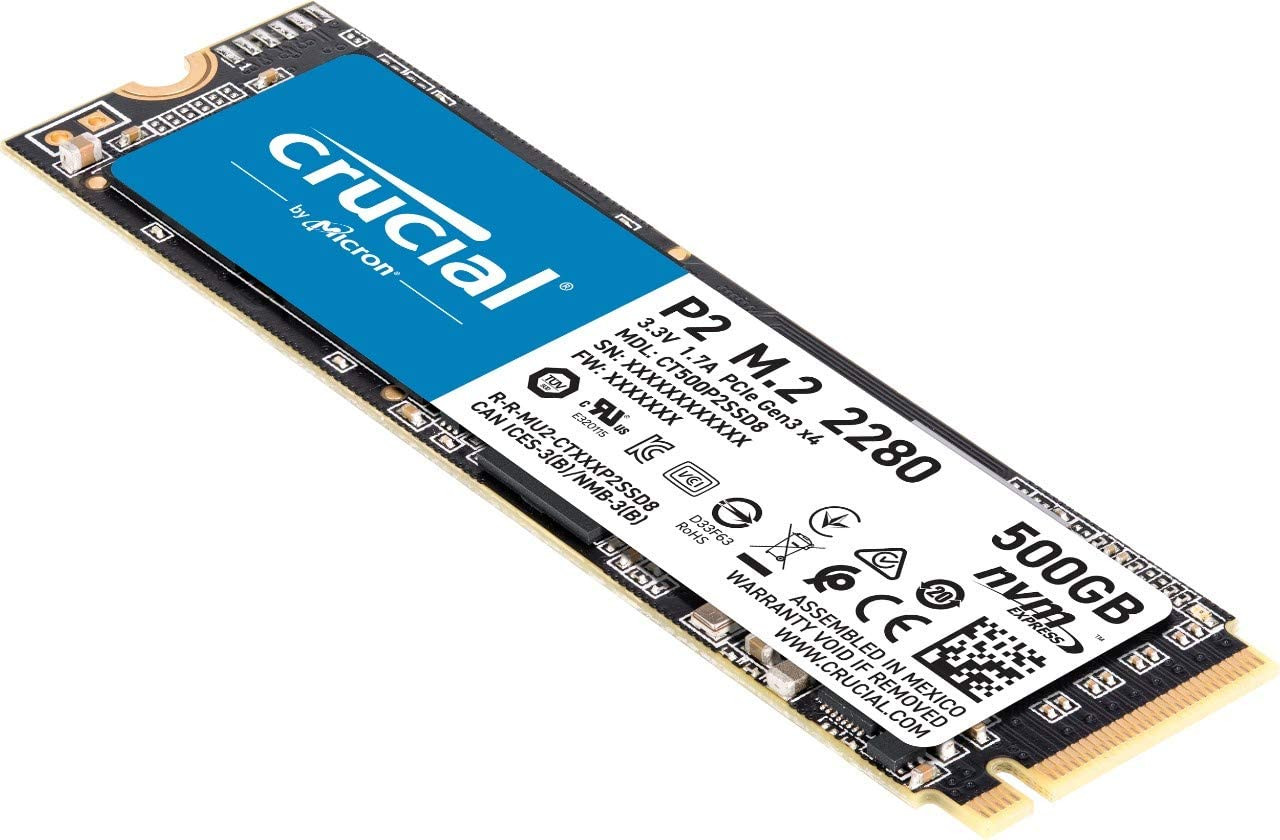 CRUCIAL SSD M2 500GB P2 NVME M.2 SOLID STATE DRIVE – Image 2