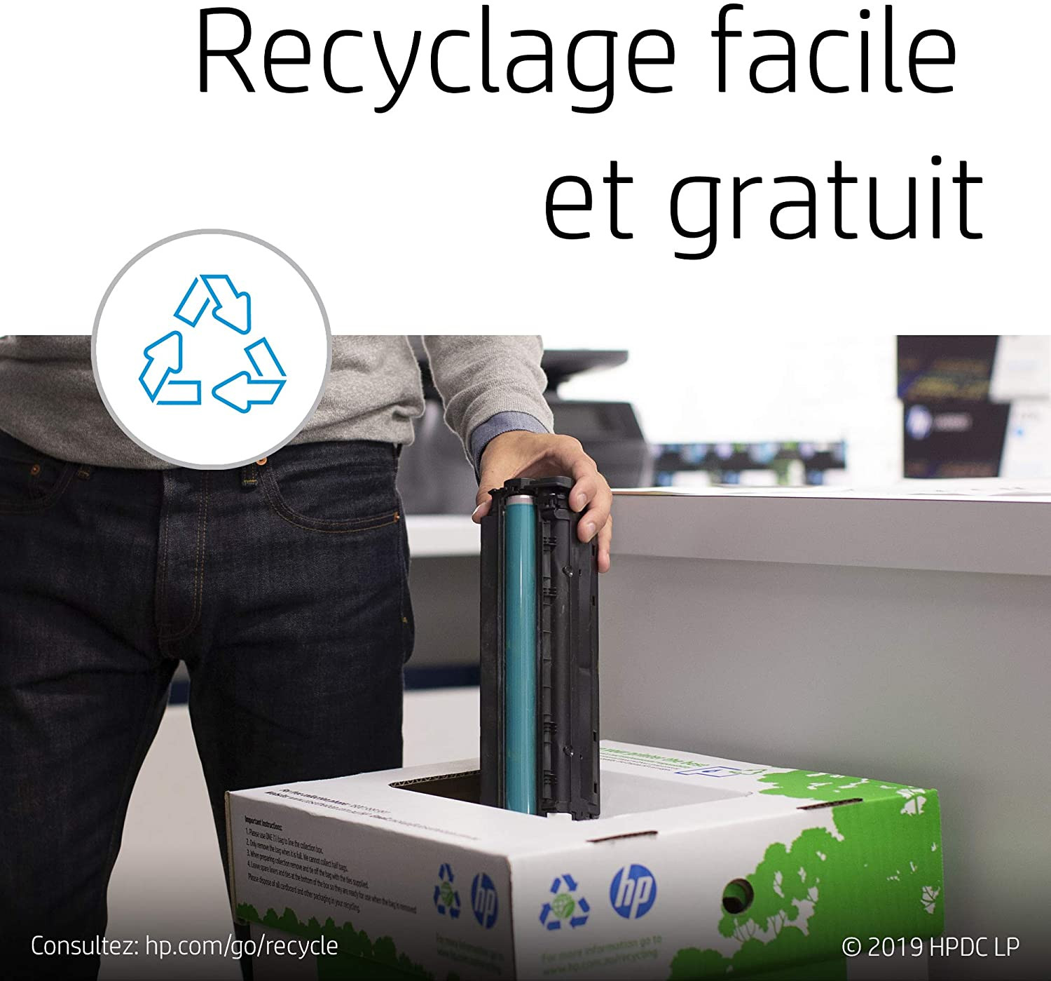 TONER HP-125A JAUNE ORIGINAL – Image 2