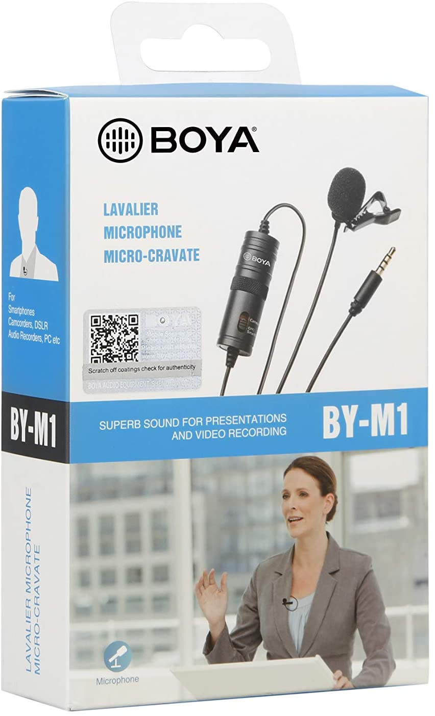 BOYA MICROPHONE LAVALIER MICRO CRAVATE BY-M1