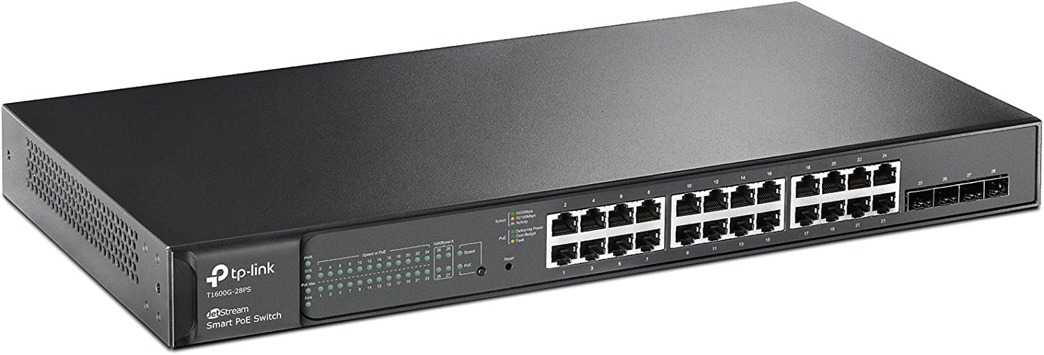 TP-LINK T1600G-28PS 24 PORT Switch 24 ports Gigabit PoE+ – Image 2