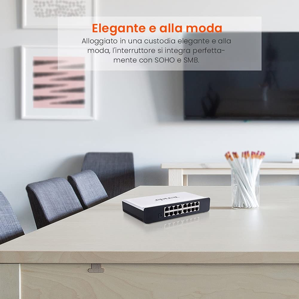 TENDA SWITCH 16 PORT S16 SIMPLE – Image 6