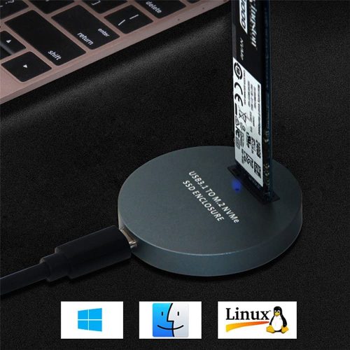Alternative view of Boitier Disque Dur SSD USB3.1 TO M.2 NVMe SSD ENCLOSURE