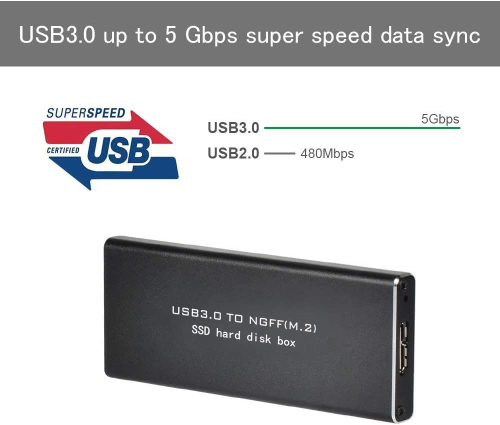 Boitier Disque Dur SSD USB3.0 TO M.2 (NGFF) – Image 4