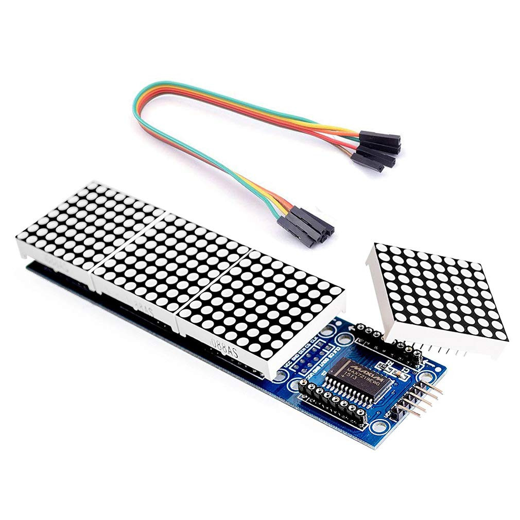 Module matriciel HiLetgo MAX7219 pour microcontrôleur Arduino Affichage 4 en 1 avec ligne 5 broches – Image 2