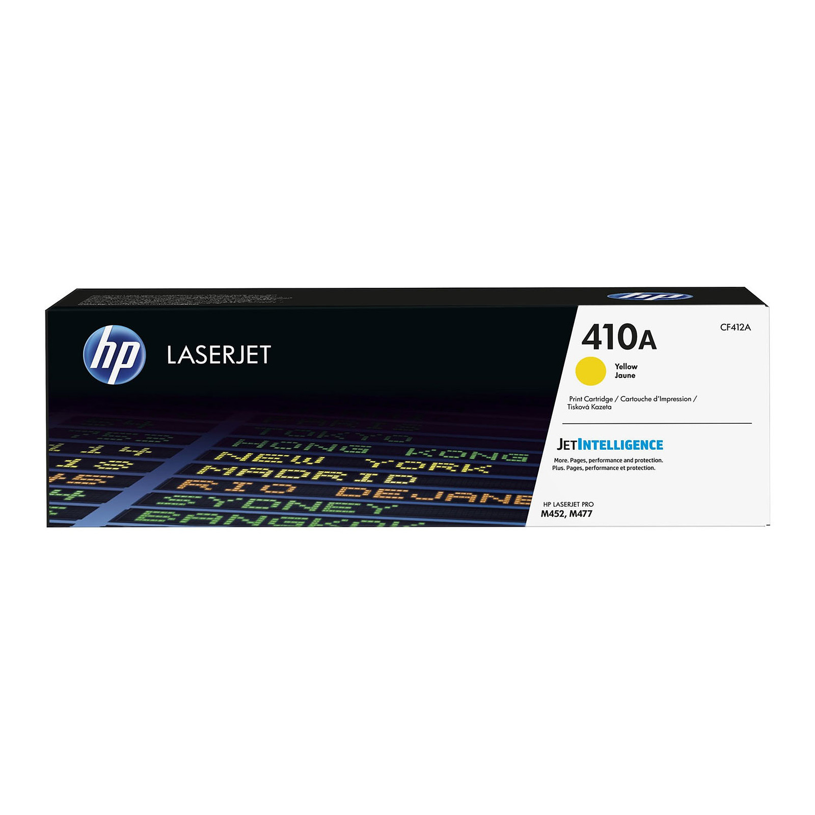 HP 410A (CF410A) Toner Noir, Jaune, Rouge, Bleue Authentique pour HP LaserJet Pro M452/M477 – Image 2