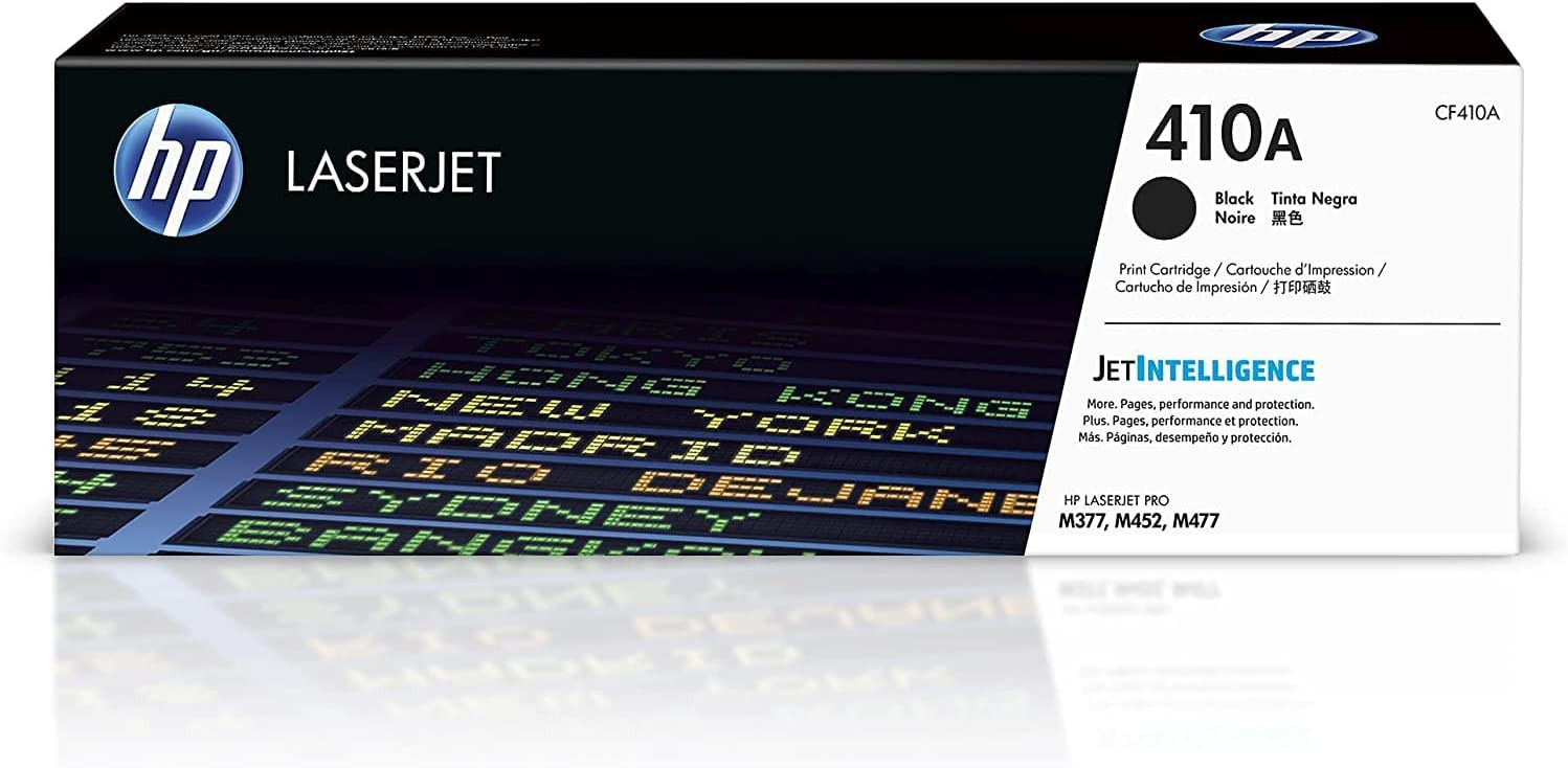 HP 410A (CF410A) Toner Noir, Jaune, Rouge, Bleue Authentique pour HP LaserJet Pro M452/M477