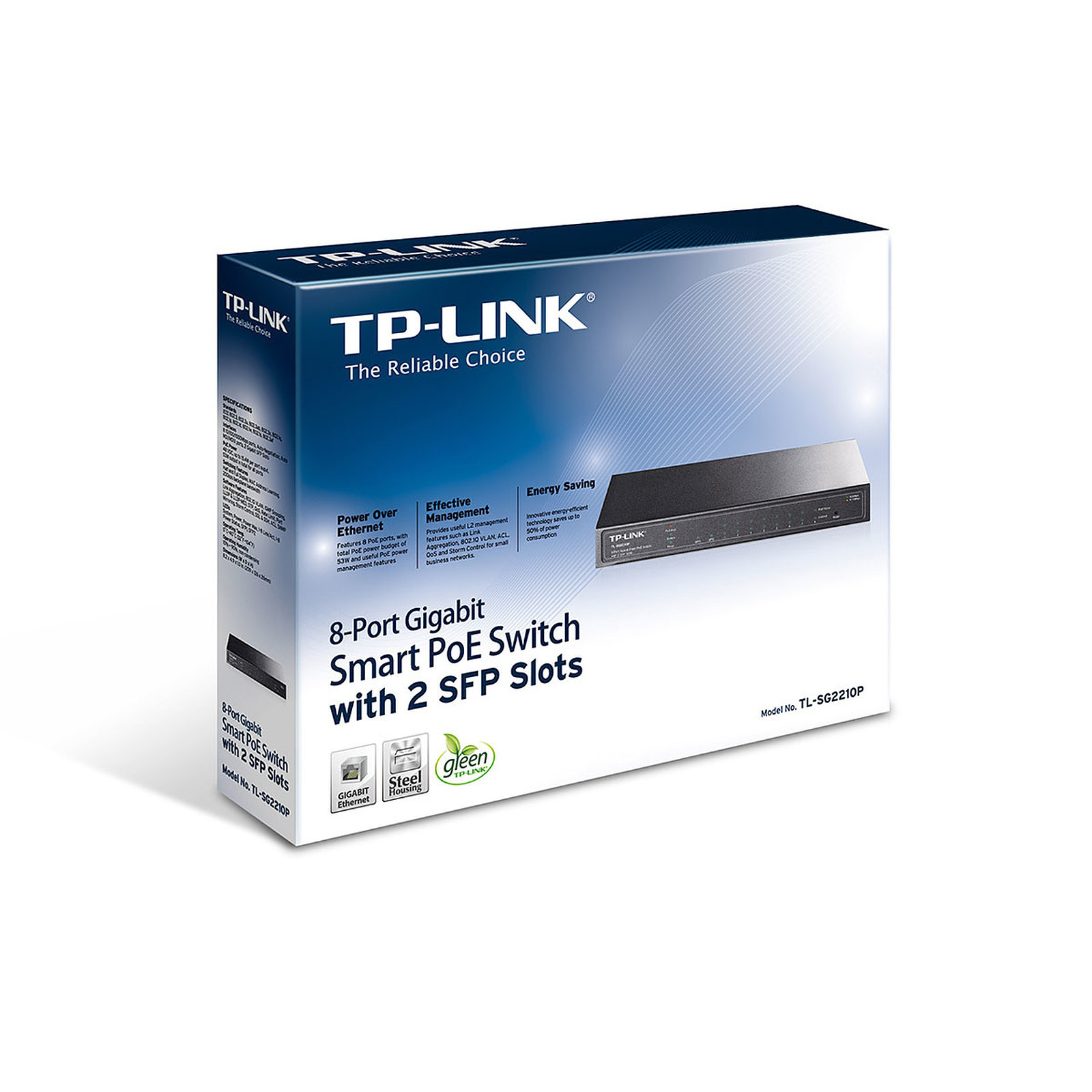 TP-LINK TL-SG2210P SWITCH 8 PORTS POE