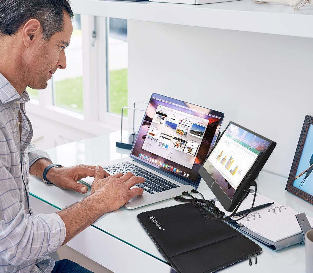 Ecran d'ordinateur portable | Compatible avec Mac, PC et Chrome | Alimenté par USB ou Mini HDM – Image 4
