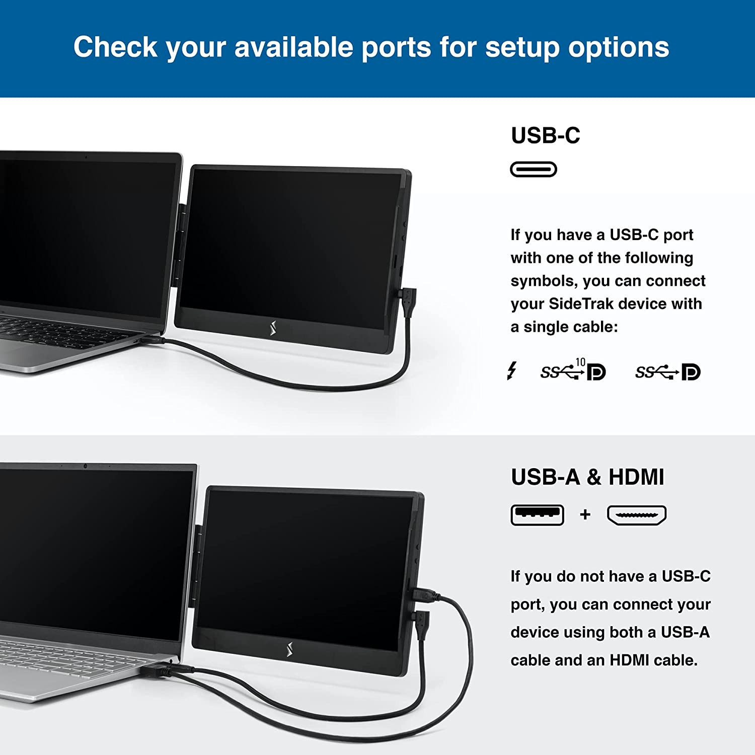 Ecran d'ordinateur portable | Compatible avec Mac, PC et Chrome | Alimenté par USB ou Mini HDM – Image 9