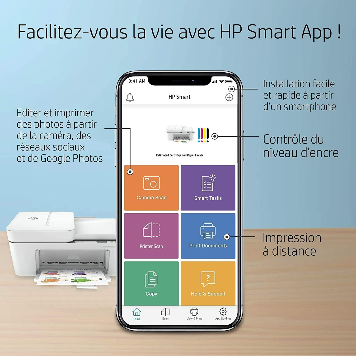 HP Deskjet Plus 4120 Imprimante tout-en-un Jet d'encre couleur – Image 5