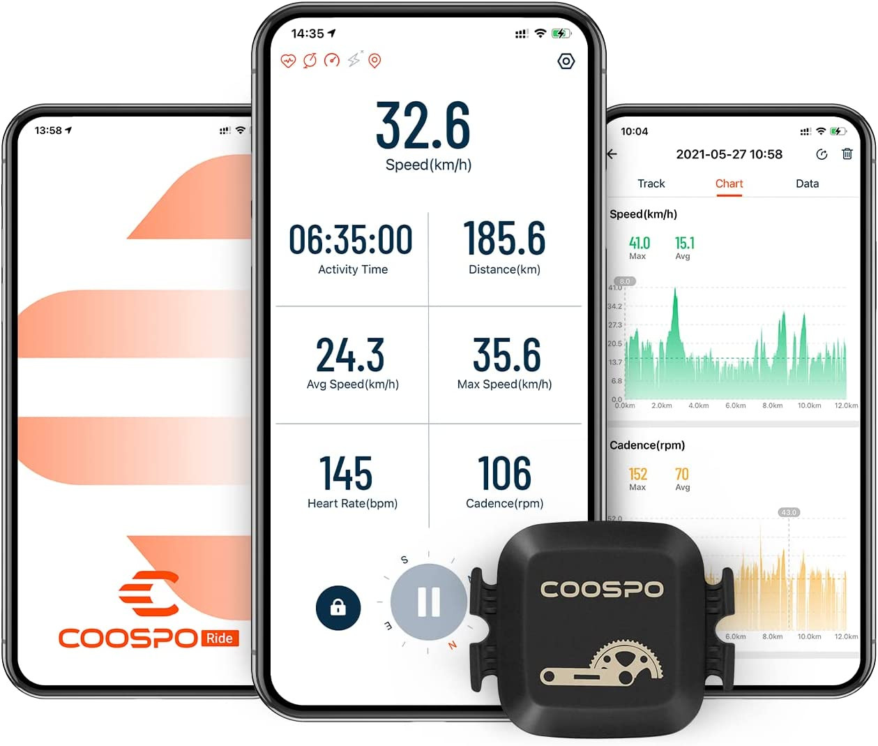 Capteur de vitesse de cadence pour vélo, Bluetooth sans fil ANT – Image 4