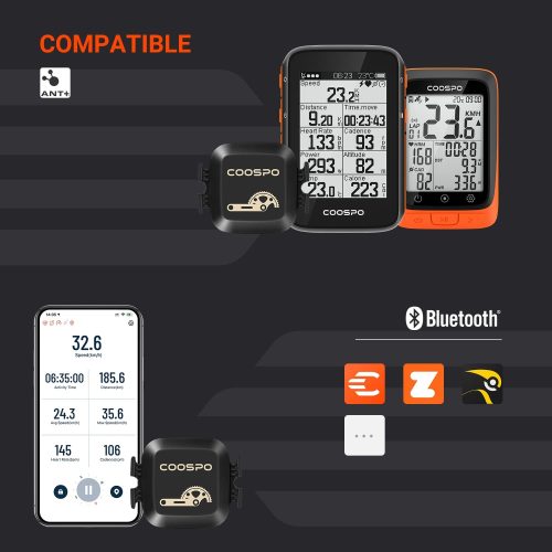 Alternative view of Capteur de vitesse de cadence pour vélo, Bluetooth sans fil ANT