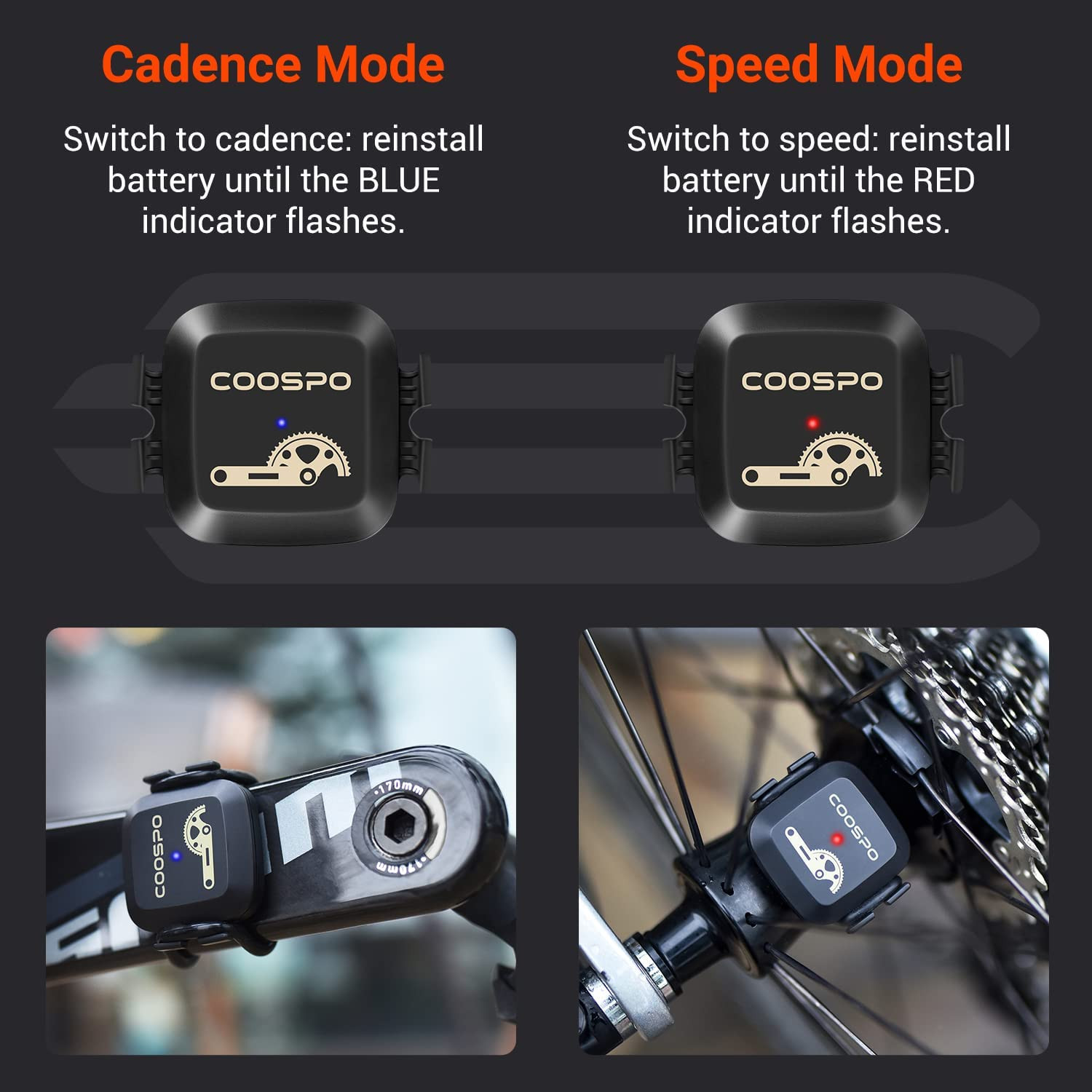 Capteur de vitesse de cadence pour vélo, Bluetooth sans fil ANT – Image 3