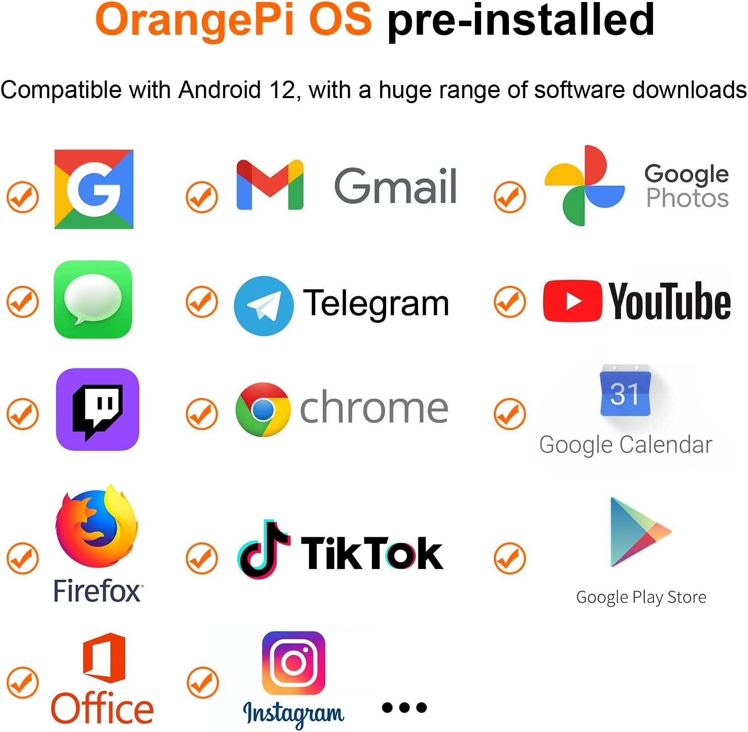 Orange Pi 800 Six-Core 64 bits 4 Go de RAM WiFi double bande Bluetooth 5.0 – Image 6