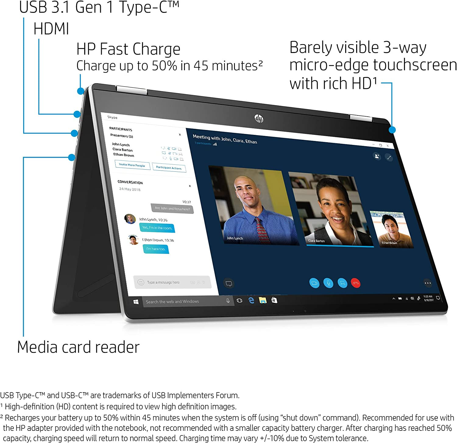 HP PAVILLON X360 15T-ER000 INTEL CORE I5 11TH 8GB/256GB 15" TAC – Image 3