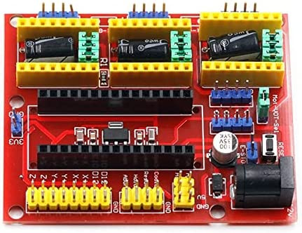 CNC Shield V4 pour Machine de Gravure Imprimante 3D A4988 Carte d'Extension de Pilote pour Arduino Nano DIY KIT