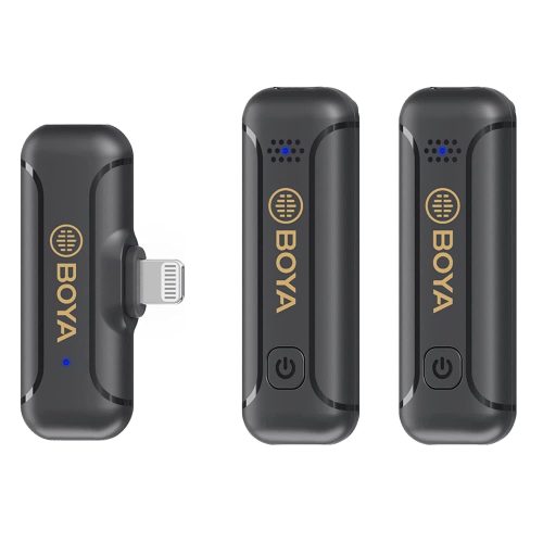 BOYA BY-WM3T2-D2 Micro-cravate sans fil pour iPhone iPad 2,4 GHz