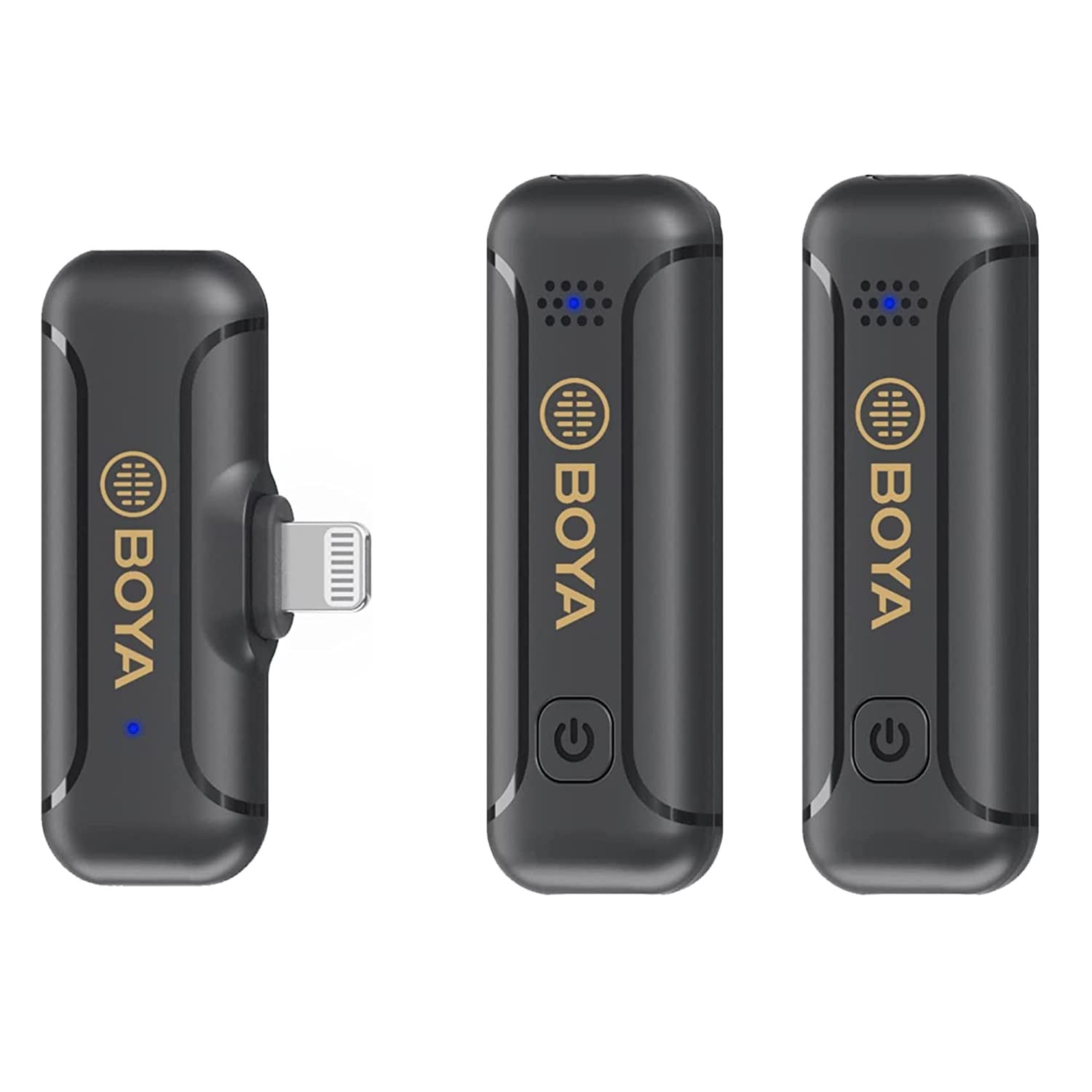 BOYA BY-WM3T2-D2 Micro-cravate sans fil pour iPhone iPad 2,4 GHz