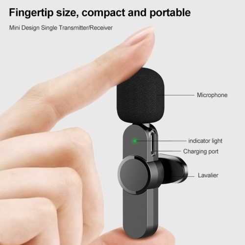 Alternative view of WIRELESS LAVALIER MICROPHONE AP031-2-3IN1