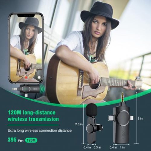 Alternative view of WIRELESS MICROPHONE / MICRO CRAVATE SANS FIL AP031-3IN1