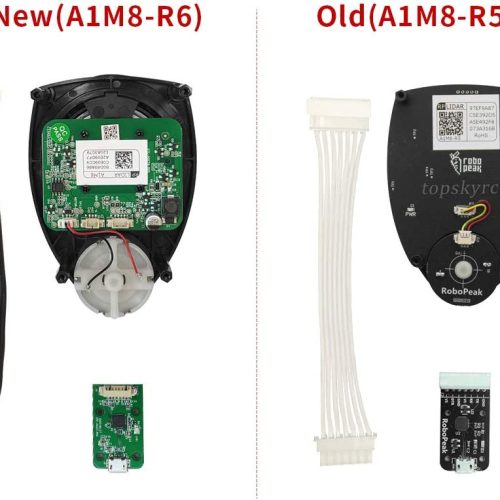 Alternative view of RPLIDAR A1M8 2D 360 degrés 12 mètres scanner de capteur LIDAR