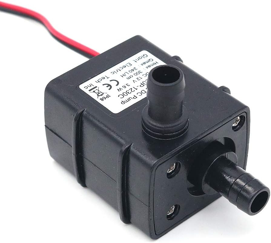 Pompe à eau submersible sans balais ultra-silencieuse AD20P-1230C, 12 V CC, 3 m, 240 l/h, avec câble de 45 cm – Image 2