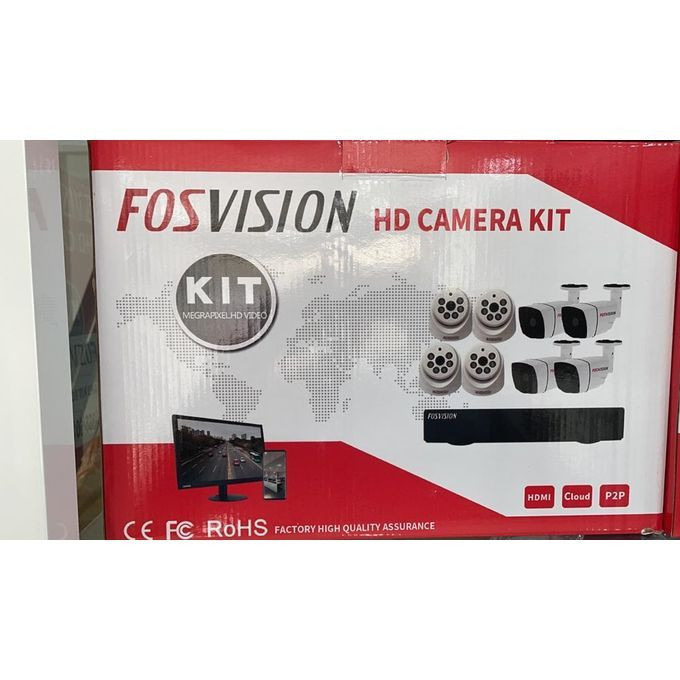 FOSVISION KIT CAMERA SURVEILLANCE AVEC FIL RS-CCTVKIT8 – Image 3