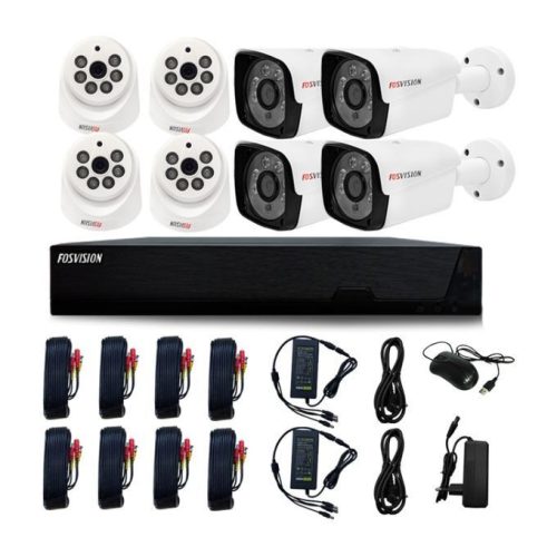 FOSVISION KIT CAMERA SURVEILLANCE AVEC FIL RS-CCTVKIT8