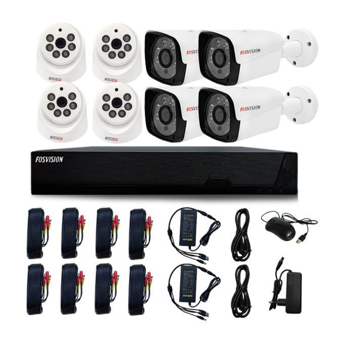 FOSVISION KIT CAMERA SURVEILLANCE AVEC FIL RS-CCTVKIT8