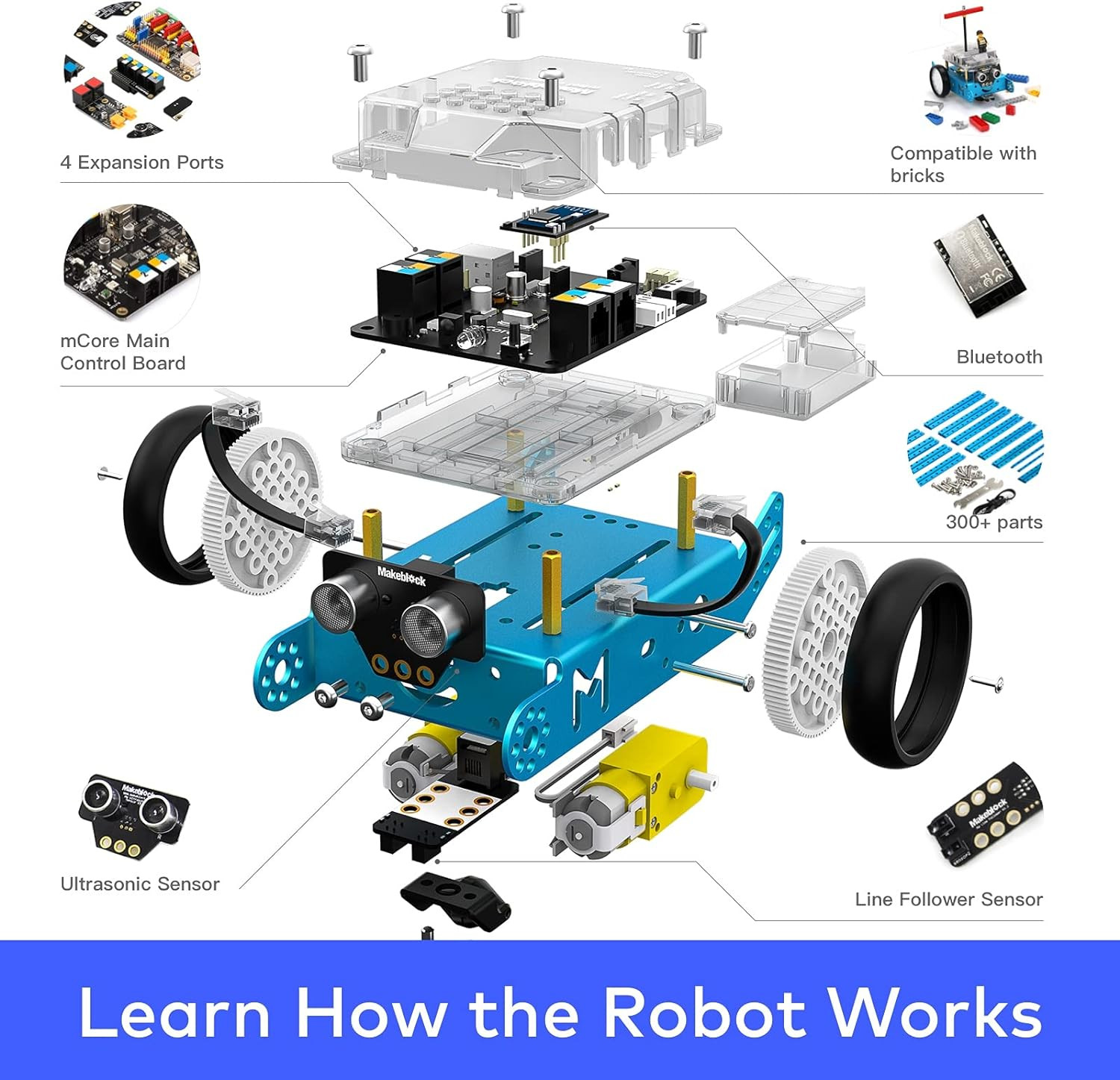 Kit robot Makeblock mBot, projets STEM pour enfants âgés de 8 à 12 ans – Image 7