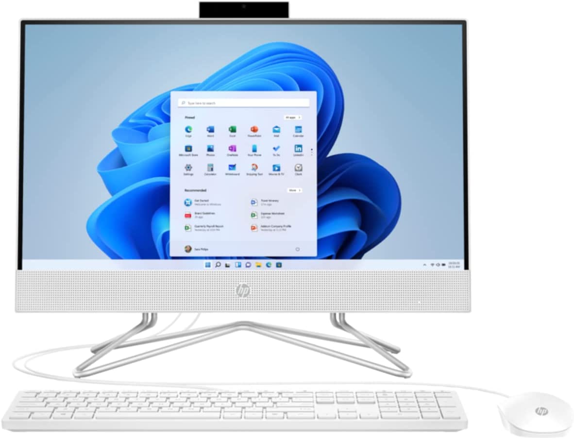 HP ALL IN ONE HP AIO 200 G4 22 CORE I3 10TH 4GB/1TB HDD 22" BLANC