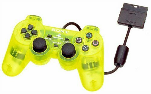 SONY PLASTIC MANETTE PLAYSTATION PS2 BOITE JAUNE