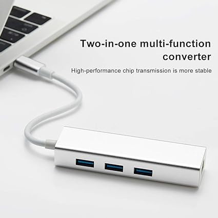 CONVERTISSEUR TYPE-C MULTI-FUNCTION LAN ADAPTER 3PORT – Image 3