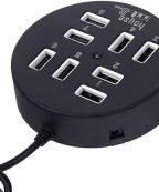 Alternative view of HUB USB 8 PORT 2.0 MIX PACKING JAUNE FORME LONG ET ROND