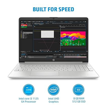 HP 15s-FQ2006NK CORE I3 11TH 8GB/512GB SSD 15 POUCE