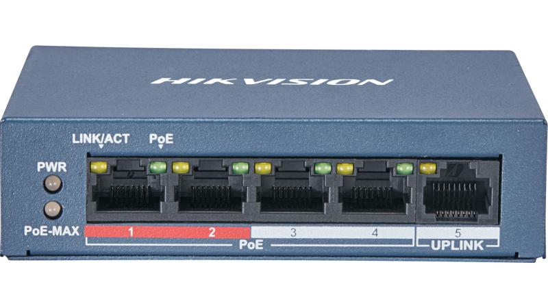HIKVISION SWITCH 4 PORTS DS-3E0105P-E/M 5mp