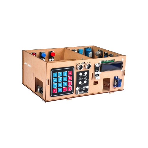 Kit d'apprentissage IoT pour maison intelligente pour Arduino, modèle de maison en bois
