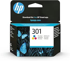 HP 301 Cartouche d'Encre Trois Couleurs Authentique (CH562EE), Cyan/Magenta/Jaune