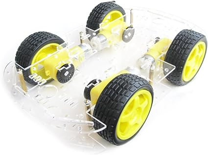 Version plus longue du châssis de voiture intelligente à double couche 4WD
