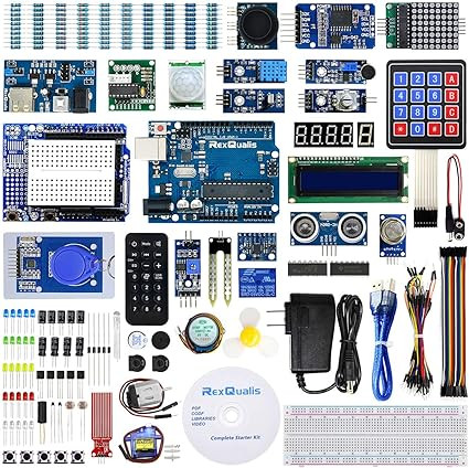 Kit de démarrage complet basé sur Arduino UNO R3 avec tutoriel gratuit détaillé compatible avec Arduino IDE (67 articles)