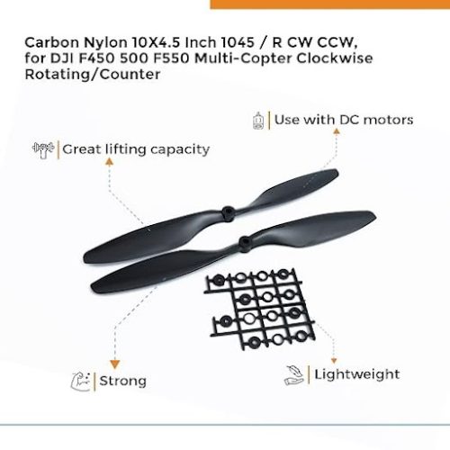Alternative view of Accessoires de drone 6/12 paires pour hélice ABS 10x4,5 1045 1045R CW CCW