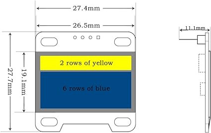 Module OLED 0,96 pouces 128x64 SSD1306 pilote I2C auto-lumineux – Image 6