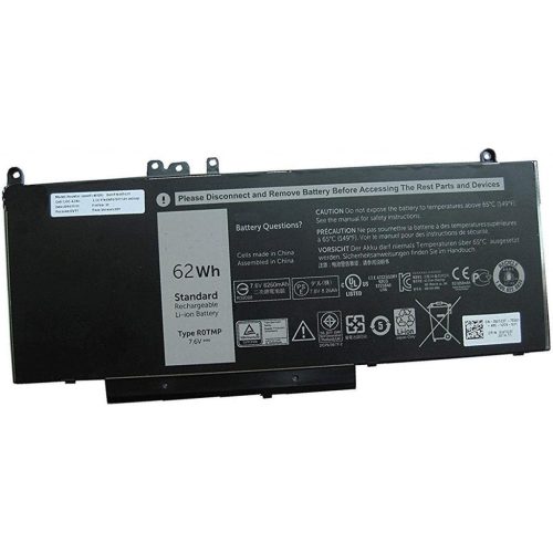 Alternative view of DELL BATTERIE ORDINATEUR G5M10 62WH/0WYJC2 8V5GX/6MT4T