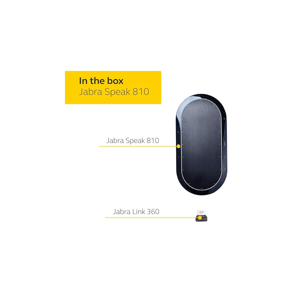 Jabra Speak 810 UC Haut-parleur de conférence Bluetooth et USB – Image 2