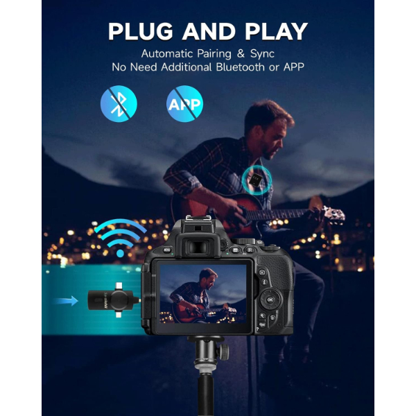 WIRELESS MICROPHONE / MICRO CRAVATE SANS FIL AP009-3IN1 – Image 7