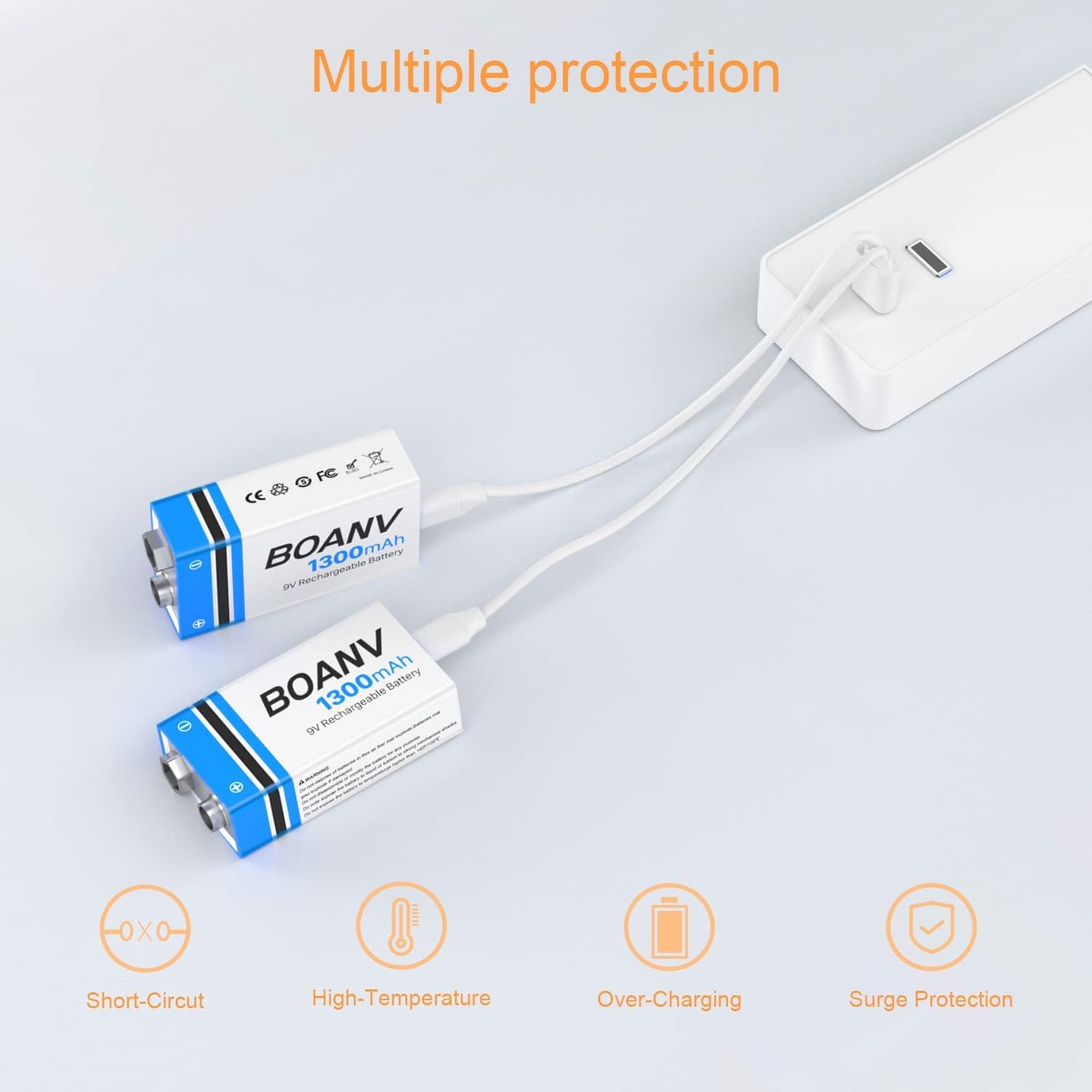 piles rechargeables 9 V 1 300 mAh – Image 6