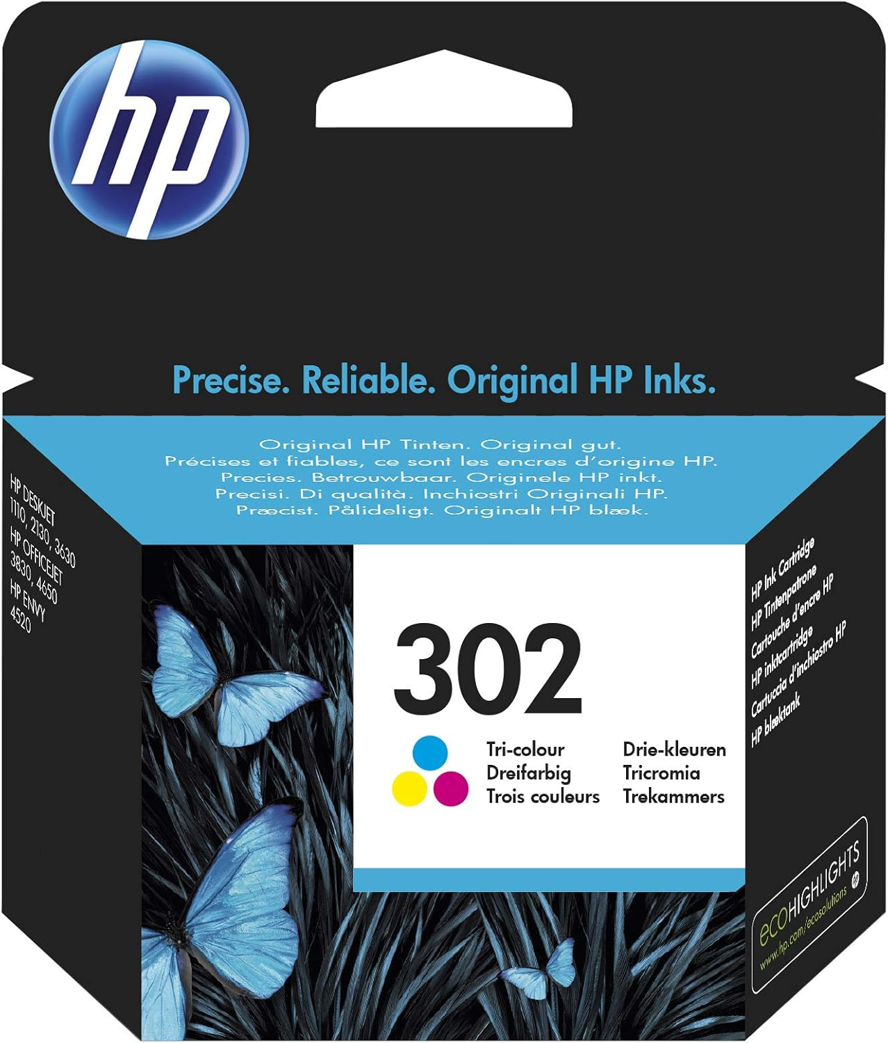 Cartouche d'encre HP 302 trois couleurs