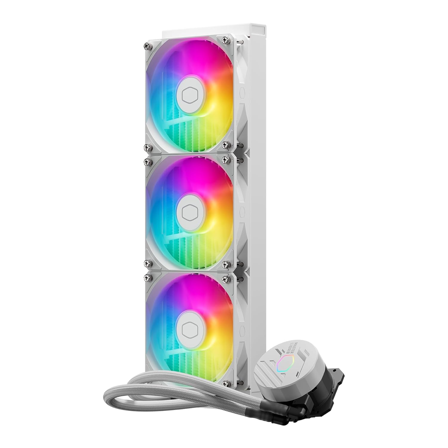 Refroidisseur liquide tout-en-un à boucle fermée Cooler Master 360L Core White ARGB – Image 10